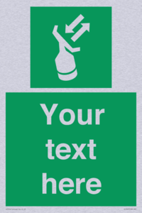 Custom sign safe condition Search and rescue transponder